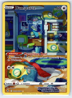 Dunsparce GG23/GG70 Holo Crown Zenith Galarian Gallery Pokemon Holo NM - Image 1