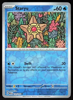 Staryu 120/165 Common 151 Pokemon Reverse Holo Near Mint - Image 1