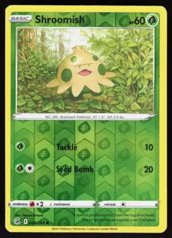 Shroomish 004/264 Common Fusion Strike Pokemon Reverse Holo Lightly Played - Image 1