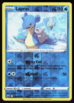 Lapras 029/198 Common Chilling Reign Pokemon Reverse Holo Lightly Played - Image 1