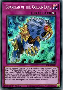 Yugioh Guardian of the Golden Land SESL-EN032 1st Edition Secret Rare NM - Image 1