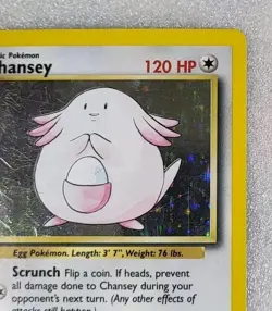 Chansey 3/102 MP/HP Holo Base Set Unlimited WoTC Pokemon TCG - Image 4