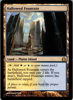 Hallowed Fountain Return to Ravnica Rare NM Magic: The Gathering 241 Normal - Image 1