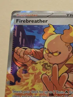 Firebreather 119/094 – Full Art Holo – 2025 TCG Pokemon Phantasmal Flames - Image 3