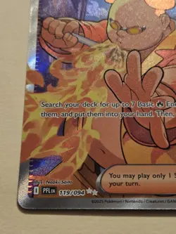 Firebreather 119/094 – Full Art Holo – 2025 TCG Pokemon Phantasmal Flames - Image 4