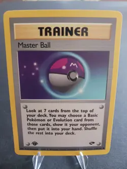 Pokemon TCG Master Ball 116/132 1st Edition Trainer Gym Challenge NM/M - Image 1