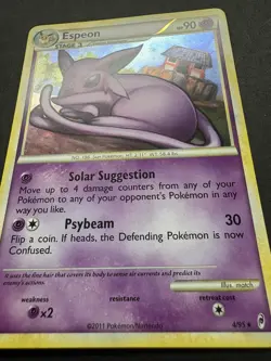Pokemon TCG - Espeon Holo Rare - 2011 Call of Legends 4/95 - NM/LP - Image 3