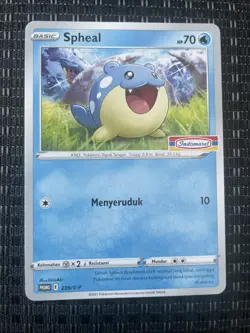 NM Spheal 239/S-P | Pokemon Indomaret Stamped Promo Indonesian LP Free Shipping - Image 1
