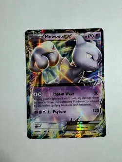 2016 Pokemon, XY Promos, #XY183 Mewtwo EX, Holo Black Star Promo MINT - Image 1