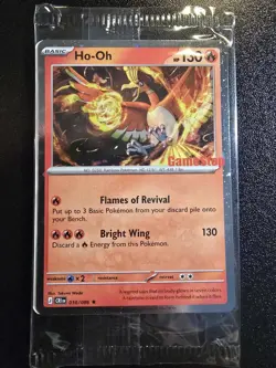 Pokemon TCG Chaos Rising Ho-Oh GameStop Exclusive Promo Card 010/086 NM Sealed - Image 1
