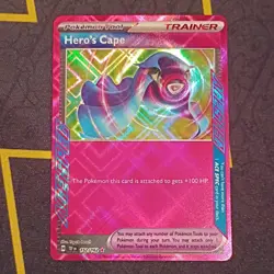 Pokemon TCG Temporal Forces Hero's Cape 152/162 ACE SPEC Holo - Image 1