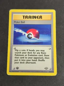 Pokemon TCG Poke Ball Jungle 64/64 Regular Wizards Base Set 1st Edition Trainer - Image 1