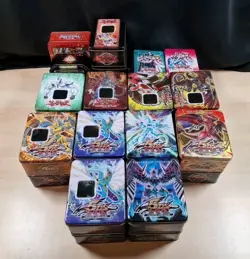 Yugioh Yu-Gi-Oh Collectible Tin Bundle 30+ Empty Tins See Pictures - Image 2