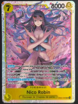 Carte ONE PIECE NICO ROBIN EB03-055 SR FOIL FR NEUVE - Image 1