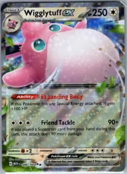 Wigglytuff ex - 040/165 SV: Scarlet & Violet 151 - Pokemon Card - NM - Image 1
