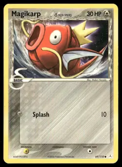 2006 EX Holon Phantoms Set Pokemon Card 069 Magikarp (delta species) LP - Image 1