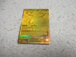 POKEMON PERFECT ORDER MEGA ZYGARDE MEGA HYPER RARE EX GOLD 124/088 NICE CARD - Image 1