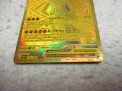POKEMON PERFECT ORDER MEGA ZYGARDE MEGA HYPER RARE EX GOLD 124/088 NICE CARD - Image 3