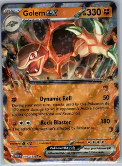 Golem ex 076/165 SV: Scarlet & Violet 151 - Pokemon Card - NM - Image 1