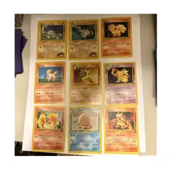 Pokemon TCG Brock's Geodude Graveler Vulpix Ponyta Sandslash Kadabra 9-Card Lot - Image 1