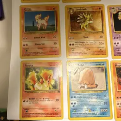 Pokemon TCG Brock's Geodude Graveler Vulpix Ponyta Sandslash Kadabra 9-Card Lot - Image 5