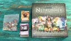 REVISED CORE Android: Netrunner Complete Set w/ Cards, Box, Manual & Tokens - Image 1