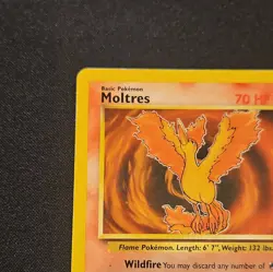Moltres 27/62 Fossil Unlimited Non Holo Rare WOTC Vintage Pokemon Card - Image 3