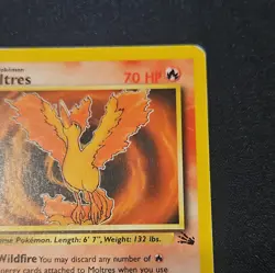 Moltres 27/62 Fossil Unlimited Non Holo Rare WOTC Vintage Pokemon Card - Image 4