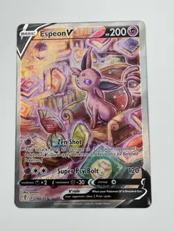 Pokemon Tcg Espeon V Alternate Full Art 180/203 Evolving Skies - Image 1