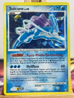 Suicune Lv. 44 HOLO 19/132 Ratselhafte Wunder Deutsch Exc Pokemon - Image 1