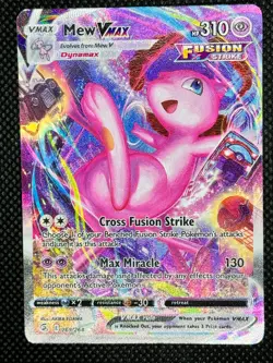 Pokemon Mew VMAX 269/264 Alt Art Fusion Strike Alternate Art Secret SWSH08 NM - Image 1