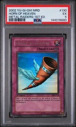 2002 YU-GI-OH! MRD-METAL RAIDERS #130 HORN OF HEAVEN METAL RAIDERS-1ST ED. - Image 1