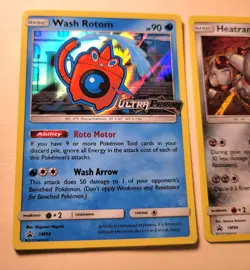 Heatran SM96 & Wash Rottom SM94 Promo Pokemon TCG Sun Moon Ultra Prism Cards NM - Image 4