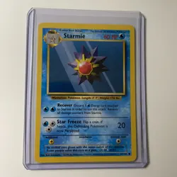 Starmie Pokemon Card Base Set Unlimited Card 64/102 Unlimited MP-HP - Image 1