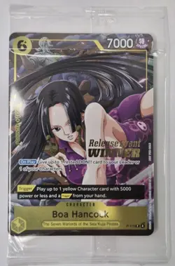 One Piece TCG Card Promo Boa Hancock Release Event Winner P-115 Foil Sealed - Image 1