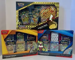 Pokemon Tyranitar EX Box, Tsareena EX Box, & Pikachu VMax Box-Factory Sealed New - Image 1