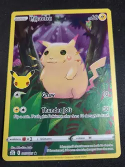 Pokemon tcg Celebrations Pikachu LP - Image 1