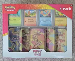 Pokemon TCG Scarlet & Violet 151 Mini Tin 5-Pack - Image 1