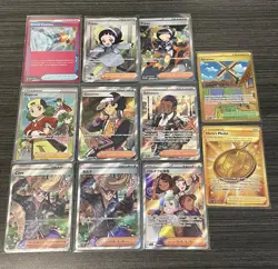 Pokemon LOT OF 11 Full Art Trainer Special Illustration Secret Rare Japanese TCG - Image 1