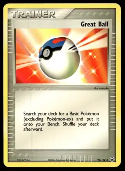 EX-NM FireRed & LeafGreen Great Ball Uncommon 92/112 2004 Pokemon TCG - Image 1