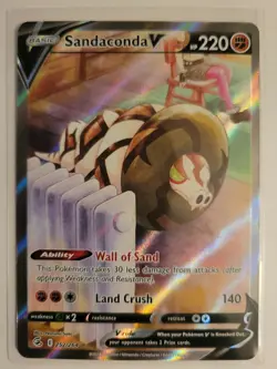 Pokemon TCG Fusion Strike Sandaconda V Alt Art 252/264 - Image 1