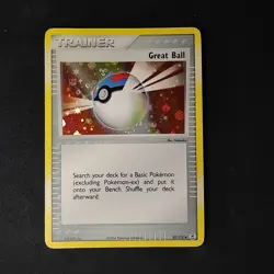 Pokemon TCG Great Ball Ex Firered & LeafGreen 92/112 Reverse Holo LP/LP+ - Image 1