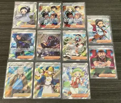 Pokemon LOT OF 11 Full Art Trainer Special Illustration Secret Rare Japanese TCG - Image 1