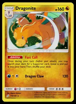 Dragonite 119/181 Cosmo Holo Promo Pokemon Near Mint - Image 1