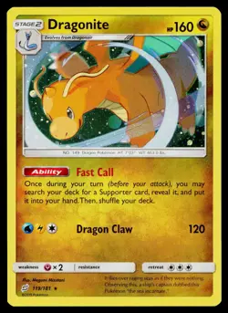 Dragonite 119/181 Cosmo Holo Promo Pokemon Near Mint - Image 1