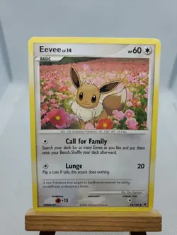 Eevee 62/100 Common Non-Holo Majestic Dawn Pokemon Card 2008 - Image 1
