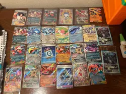 Pokemon TCG Nintendo 19 Card Lot GX Full Art Holo Charizard Mewtwo Kyogre - Image 1