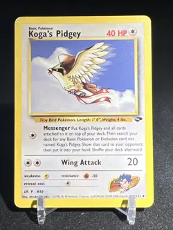 Kogas Koga’s Pidgey 49/132 - Gym Challenge - Pokemon Card TCG 2000 - Image 1