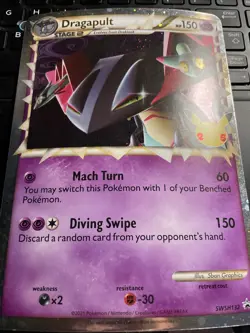 Jumbo Dragapult Prime SWSH132 Celebrations Oversized Pokemon Promo Card Tcg - Image 1