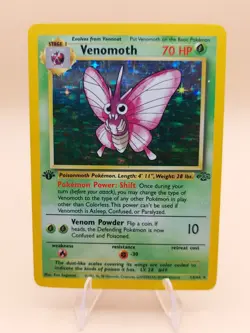 Venomoth 1st Edition Holo Rare Jungle 13/64 Pokemon Card - WOTC 1999 - Image 1